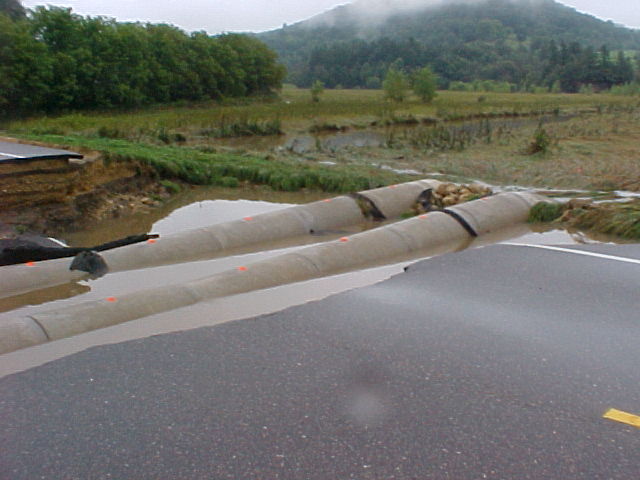 STH 80 Highway washout